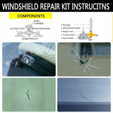 Car Tools Car Glass Repair Tool Auto Glass Windshield Windscreen Instrument Repair Kits Glass Repair Tool Sets