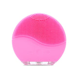 Electric Silicone Facial Cleansing Brush Sonic Vibration Massage USB Rechargeable Smart Ultrasonic Face Cleaner Beauty Tool